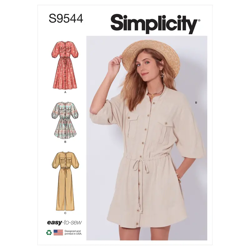Simplicity 9544 Misses' Dresses And Jumpsuit Pattern 2