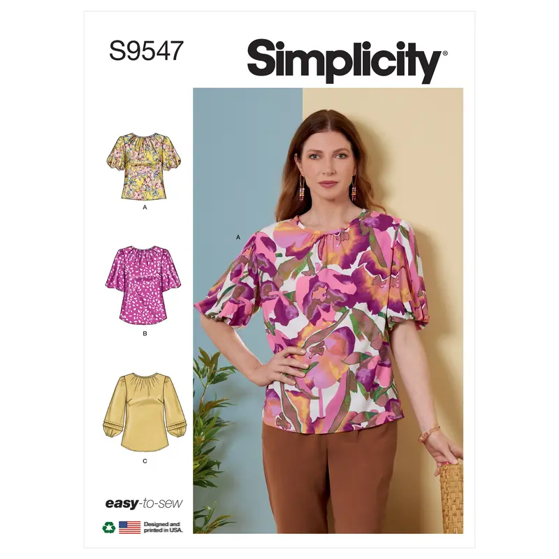 Simplicity 9547 Easy To Sew Top And Tunics Pattern 2