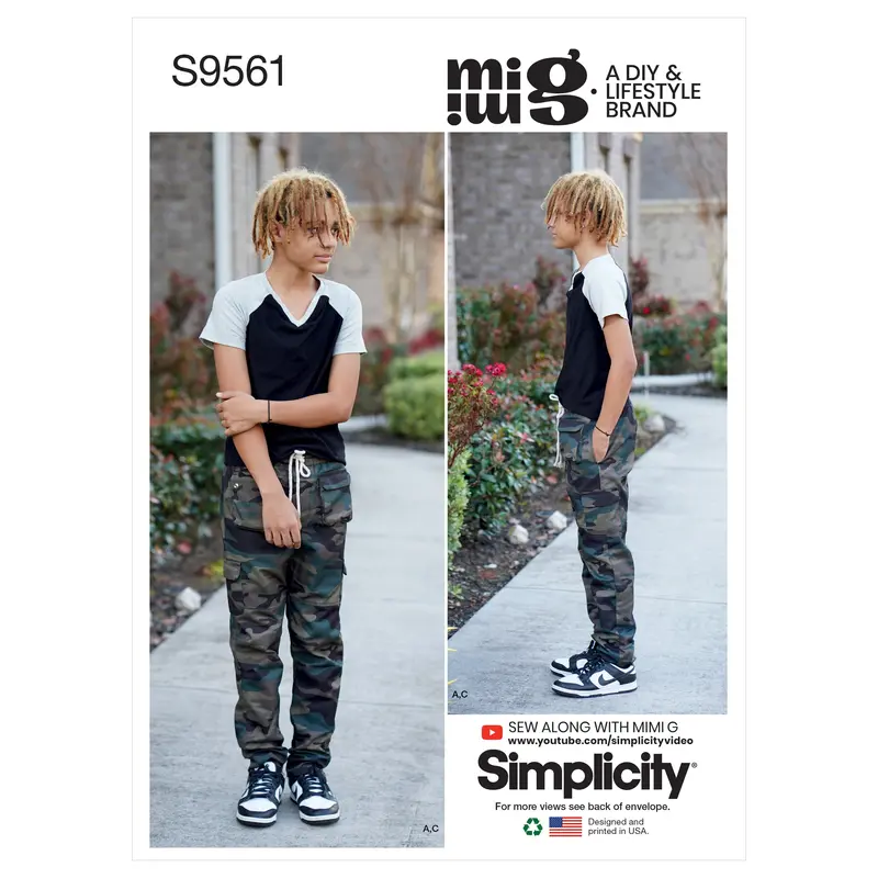Simplicity 9561 Boys' T Shirt, Trousers And Shorts Pattern 2