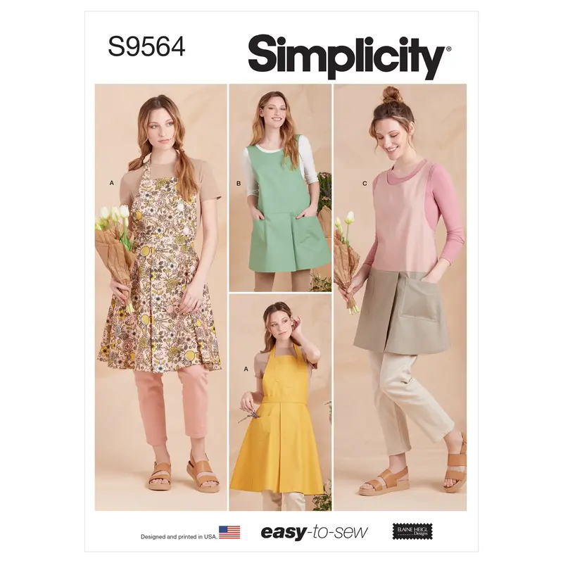 Simplicity 9564 Misses' Aprons Pattern 2