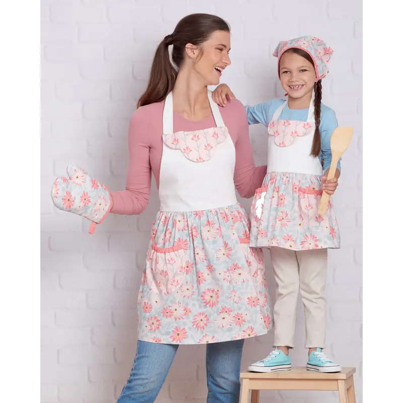 Simplicity 9565 Children's And Misses' Aprons And Accessories Pattern 1