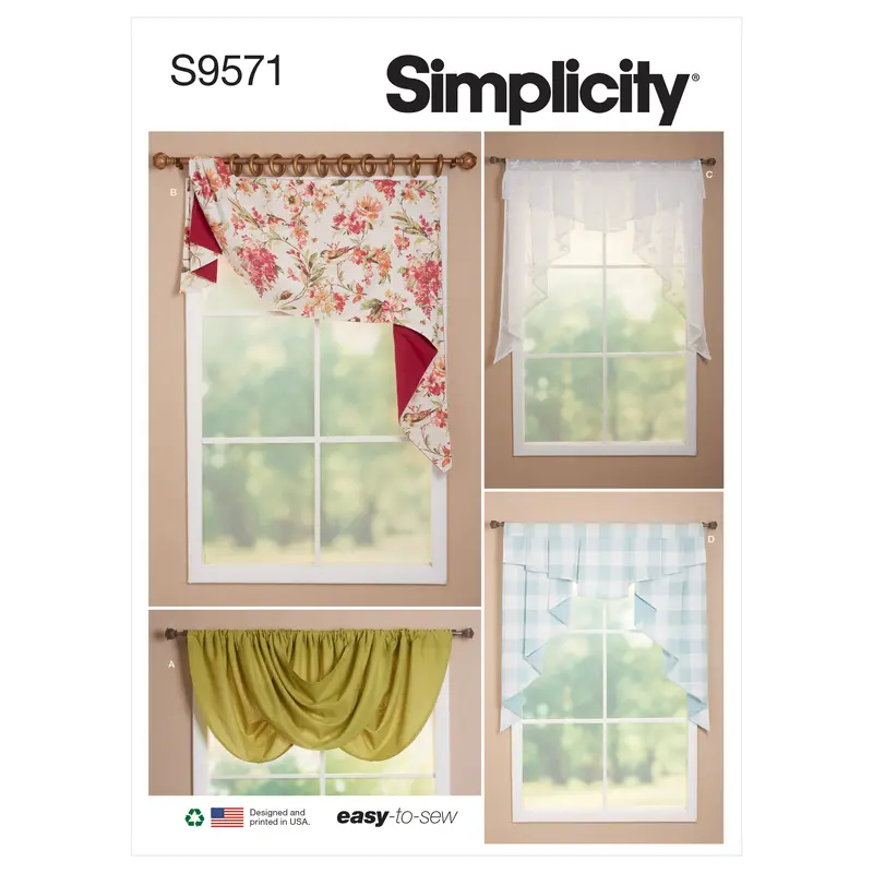 Simplicity 9571 Valances And Swags Sewing Pattern 1