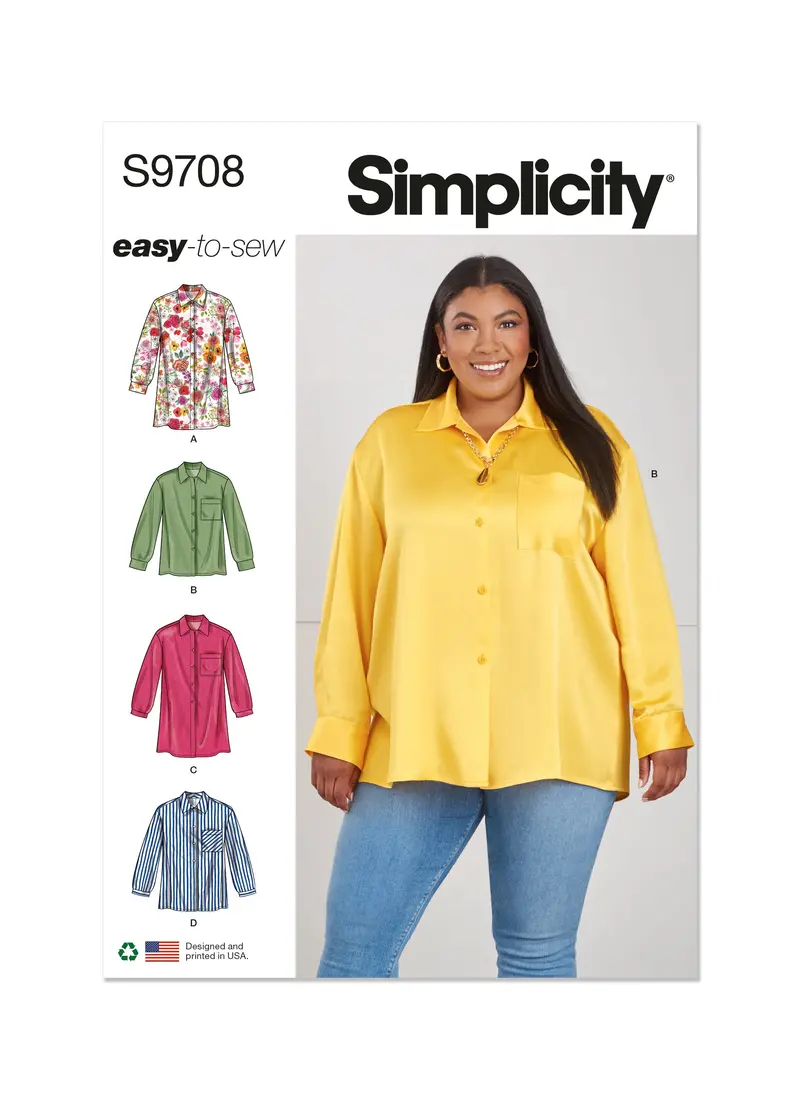 Simplicity 9708 Women's Shirts Sewing Pattern 2
