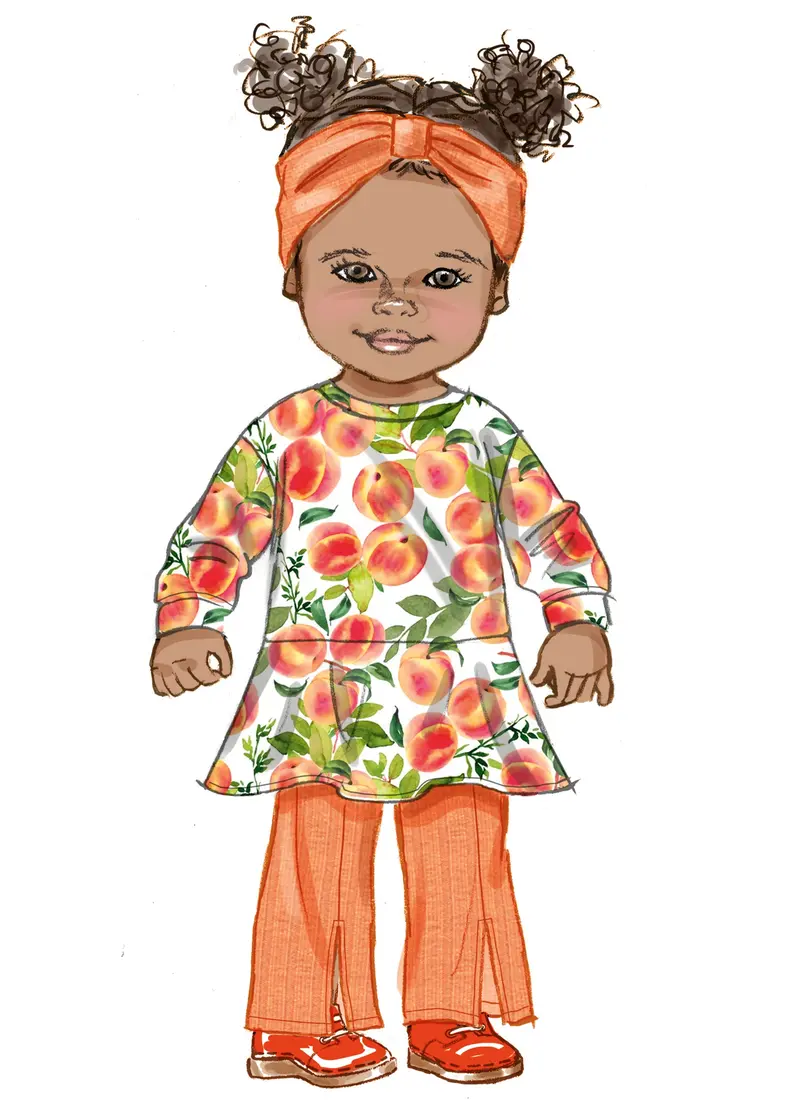 Simplicity 9720 Babies' Knit Dress, Top, Pants, Hat Sewing Pattern 1