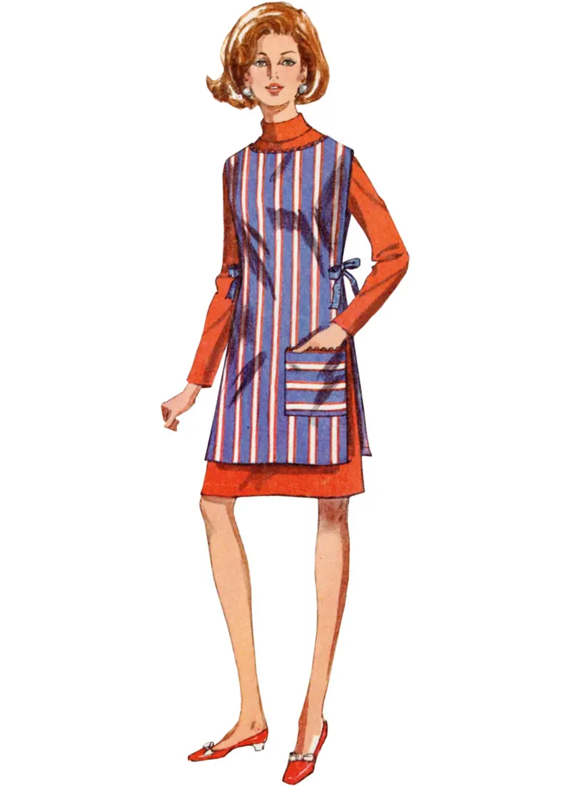 Simplicity 9726 Vintage Apron Or Beach Cover-Up Sewing Pattern 1