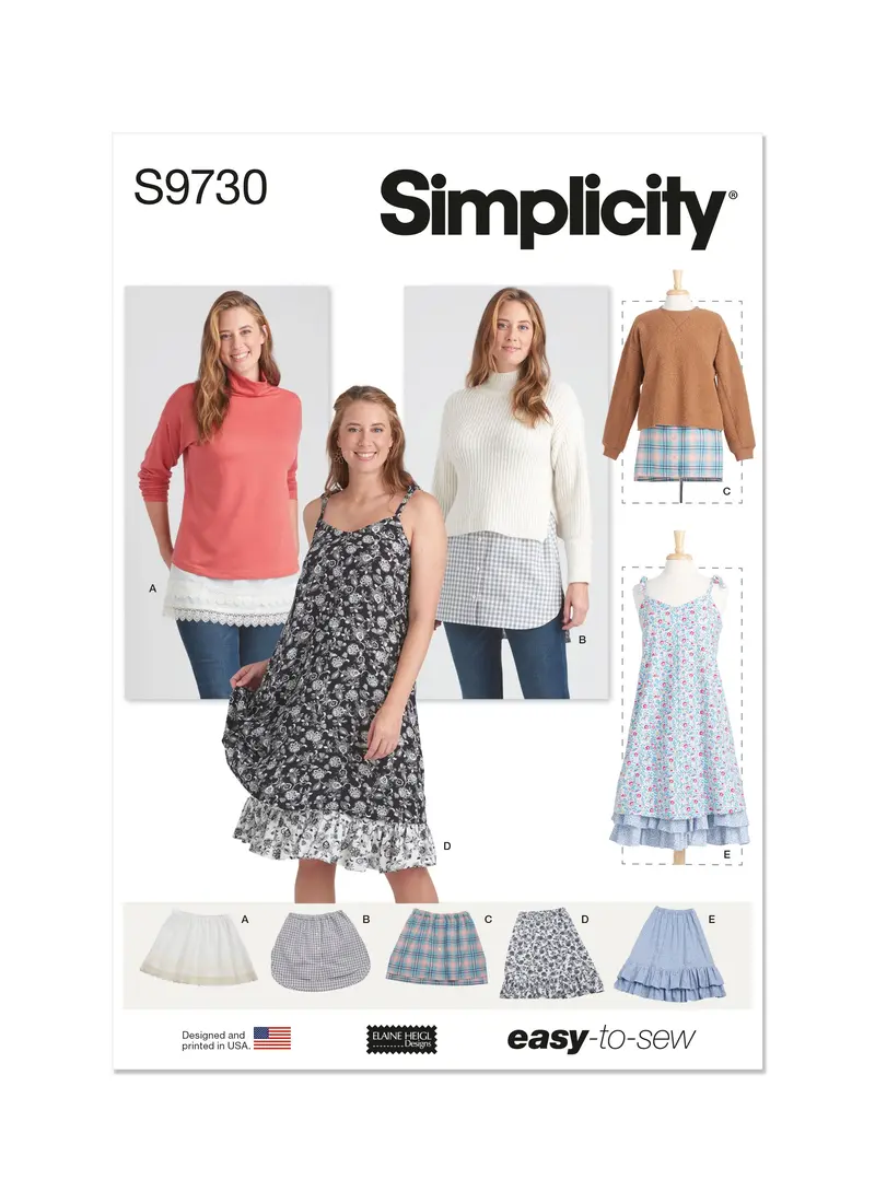 Simplicity 9730 Layering Slips Pattern By Elaine Heigl Designs 2