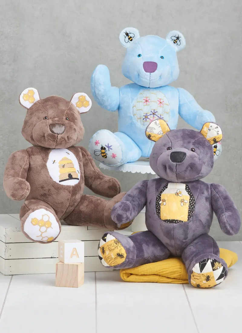 Simplicity 9731 Stuffed Bear Pattern By Carla Reiss Design 1