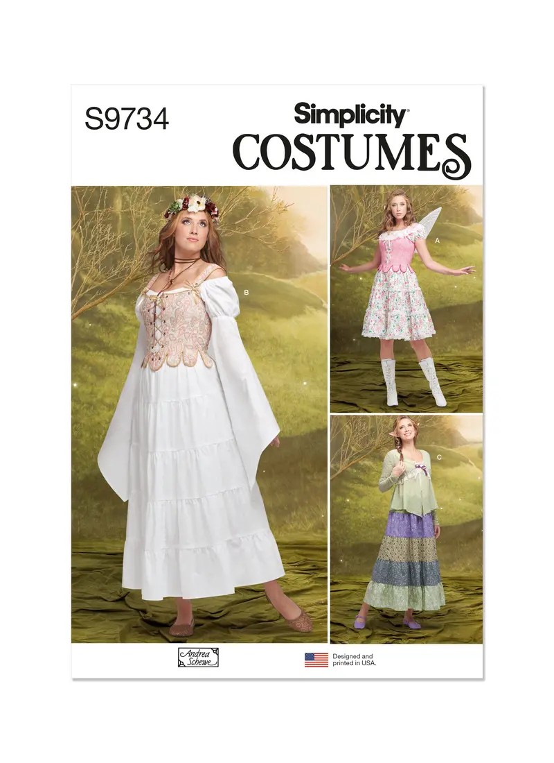 Simplicity 9734 Fairy Costumes Pattern By Andrea Schewe Designs 2