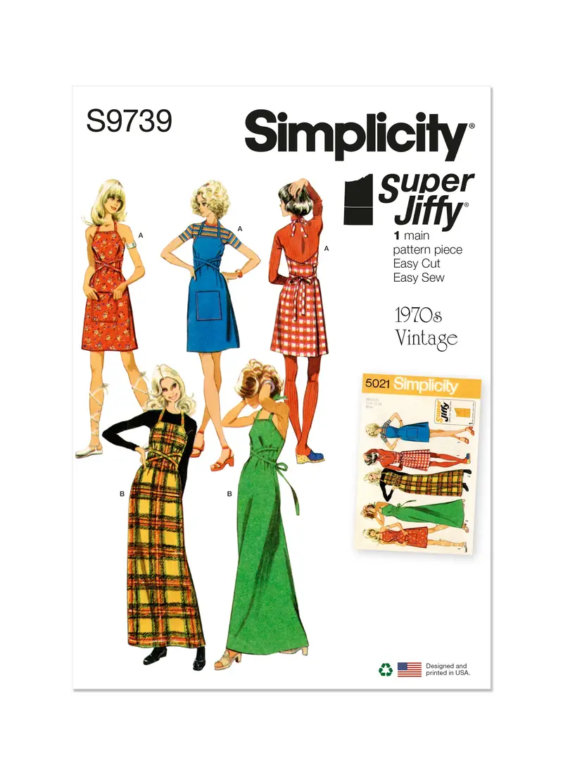 Simplicity 9739 Sewing Pattern Misses' Back-Wrap Dress And Jumper 2