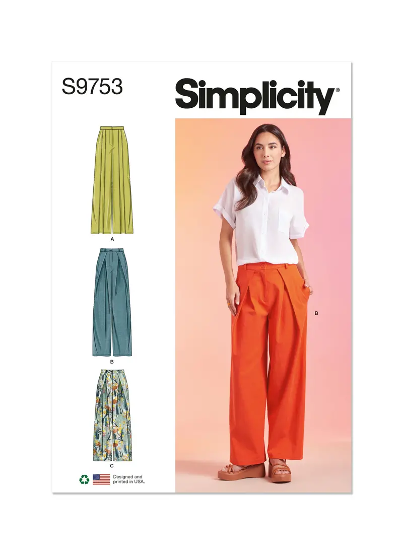 Simplicity 9753 Sewing Pattern Misses' Pants 2