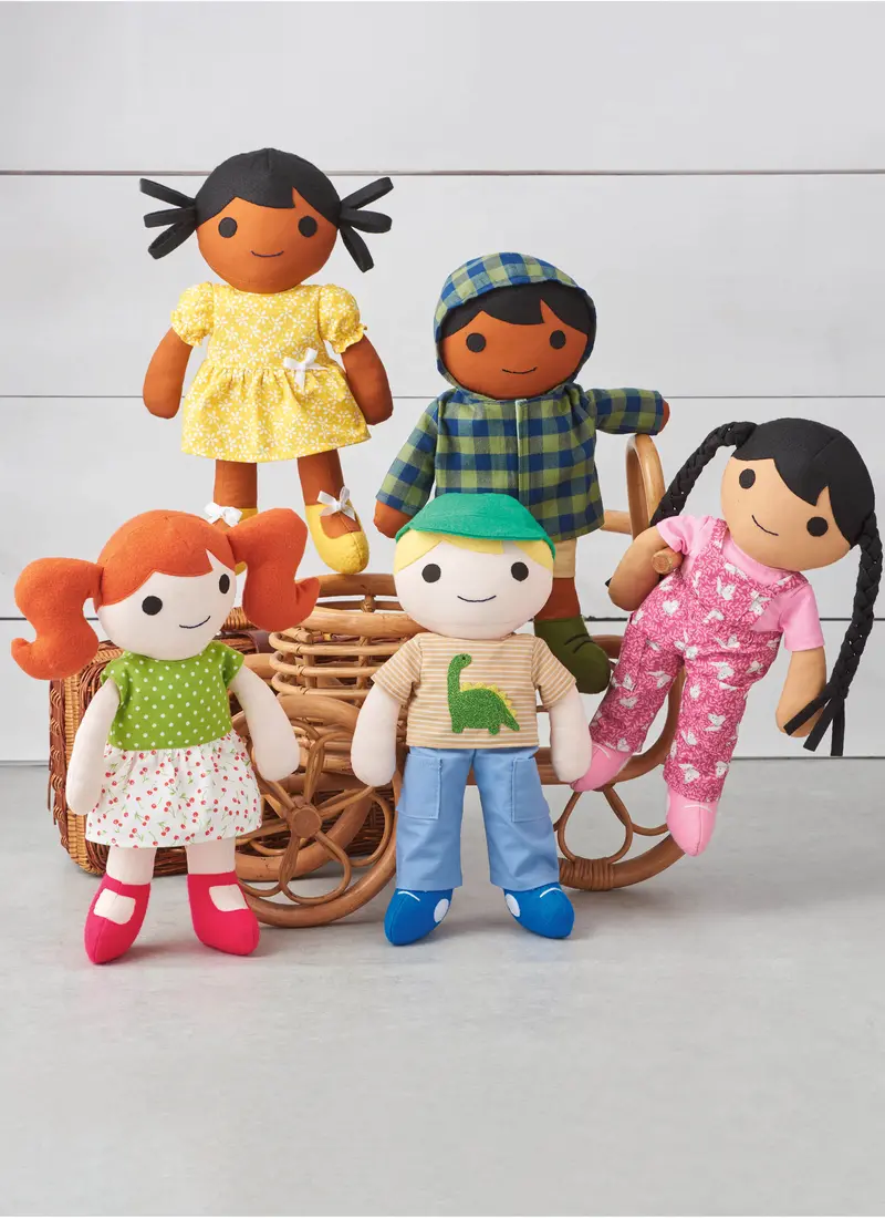 Simplicity 9770 Sewing Pattern Cloth Dolls And Clothes By Longia Miller 1