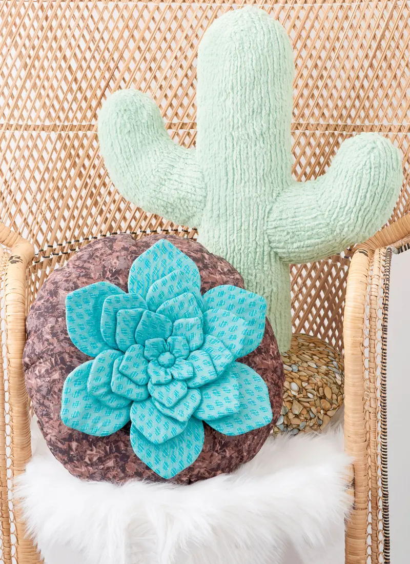 Simplicity 9772 Sewing Pattern Decorative Cactus Plush Pillows By Carla Reiss Design 1