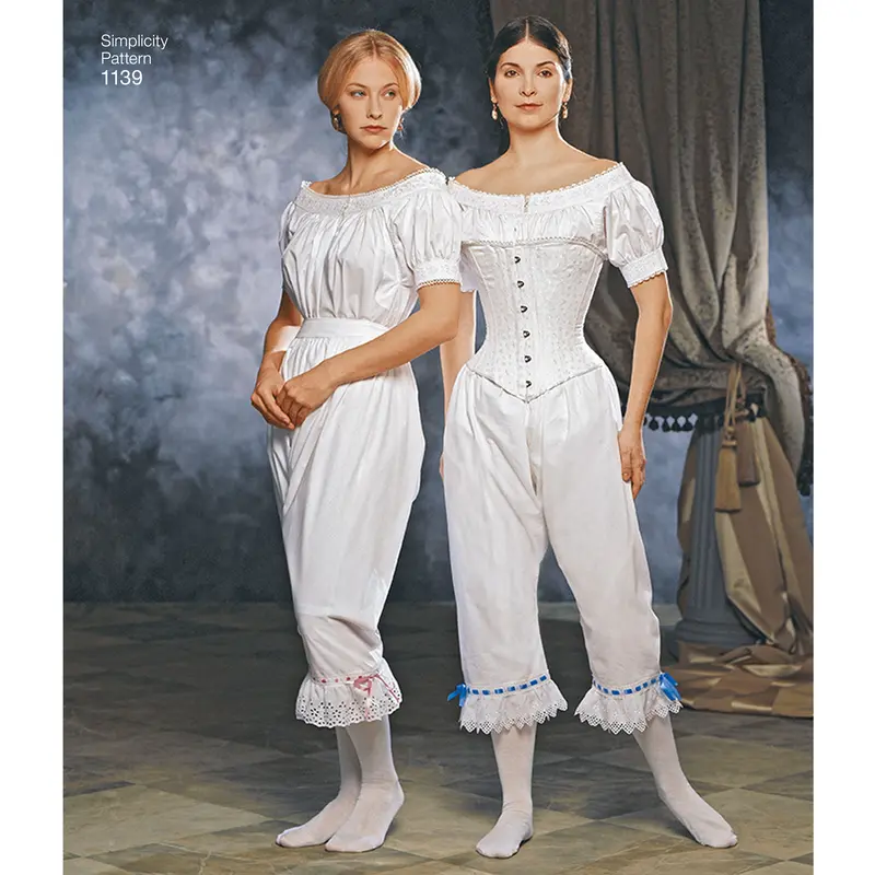 Simplicity Pattern 1139 Misses' Civil War Undergarments 1