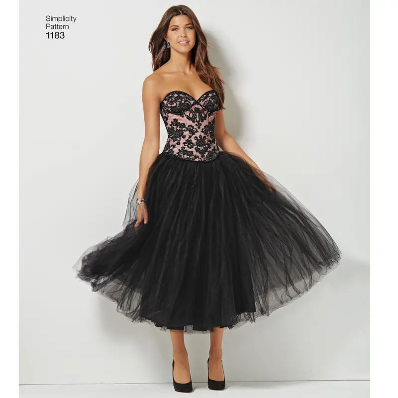Simplicity Pattern 1183 Misses' And Plus Size Corsets 1