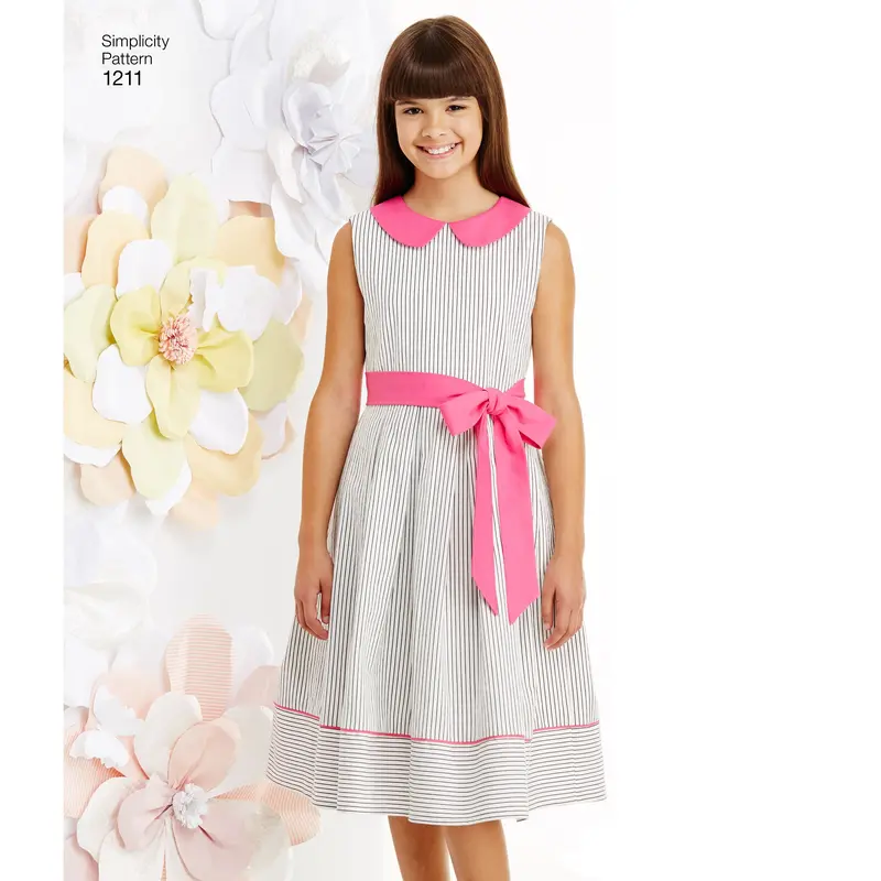 Simplicity Pattern 1211 Girls' Dresses Pattern 1