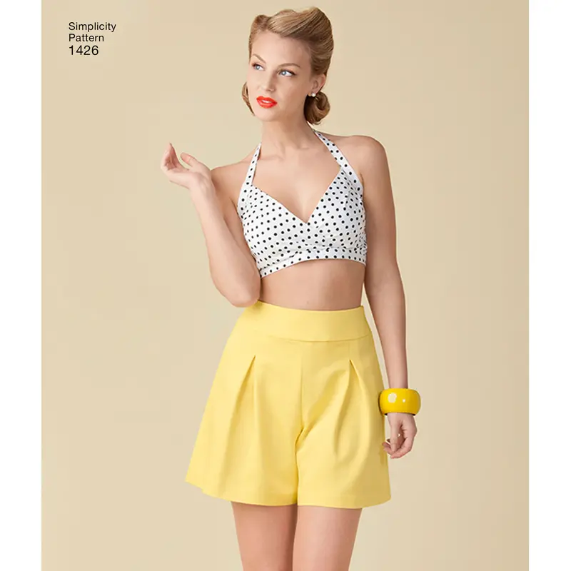 Simplicity Pattern 1426 Misses' Vintage 1950'S Bra Tops 1