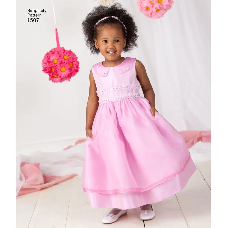 Simplicity Pattern 1507 Toddlers' And Child's Dress 1