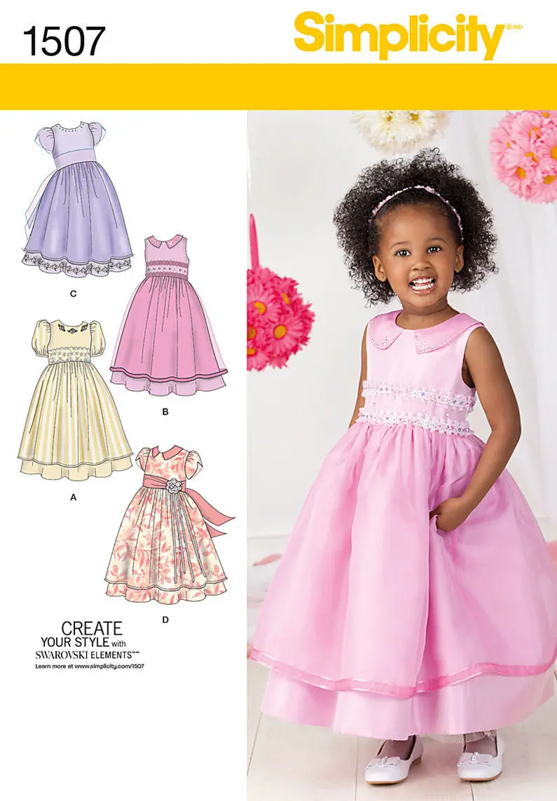 Simplicity Pattern 1507 Toddlers' And Child's Dress 2