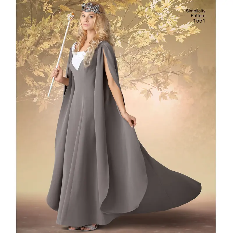 Simplicity Pattern 1551 Medieval - Mythical Theme Costume Gown 1