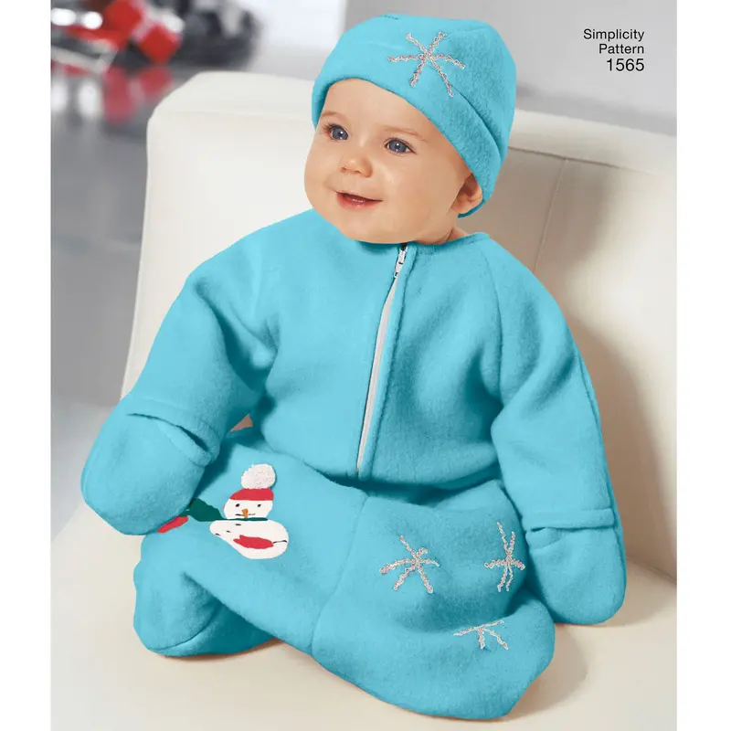 Simplicity Pattern 1565 Easy-To-Sew Bunting, Romper And Hats 1