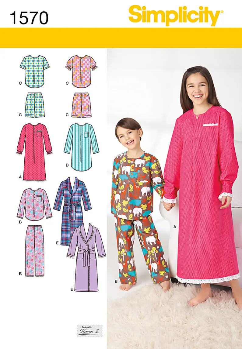 Simplicity Pattern 1570 Child's, Girls' And Boys' Pants, Shorts, 2