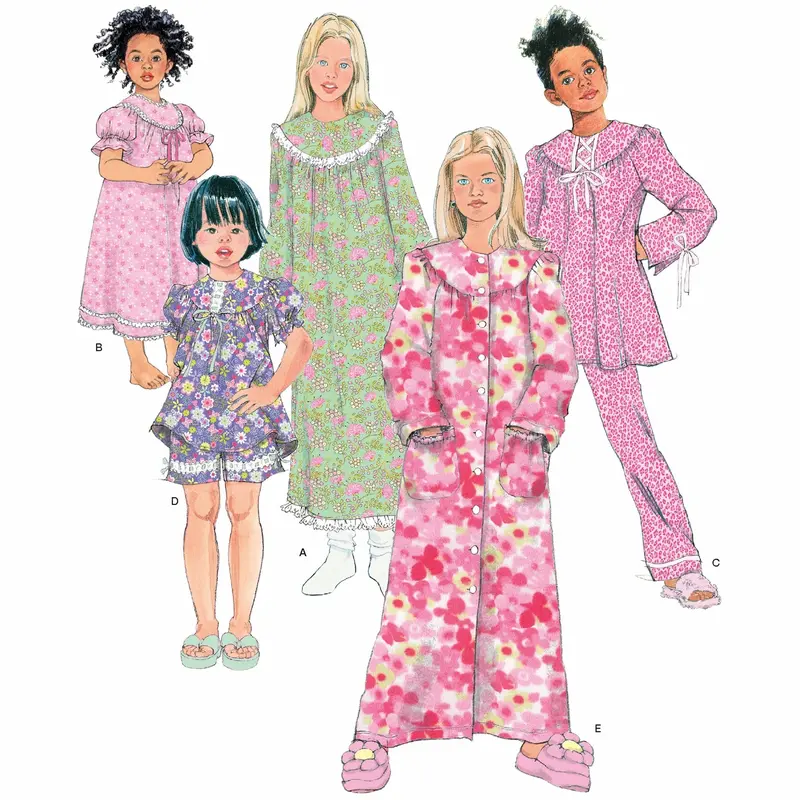 Simplicity Pattern 1571 Child's And Girl's Nightgown, 1