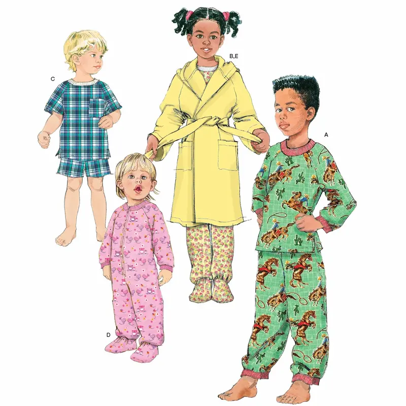 Simplicity Pattern 1572 Toddlers' And Child's Sleep Shirt 1