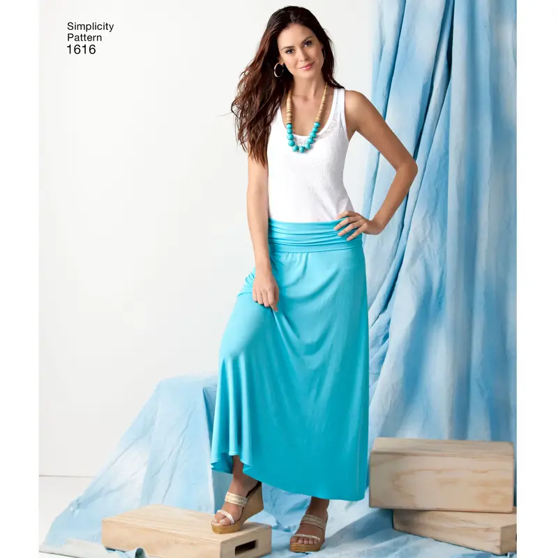 Simplicity Pattern 1616 Misses' Knit Or Woven Skirts 1