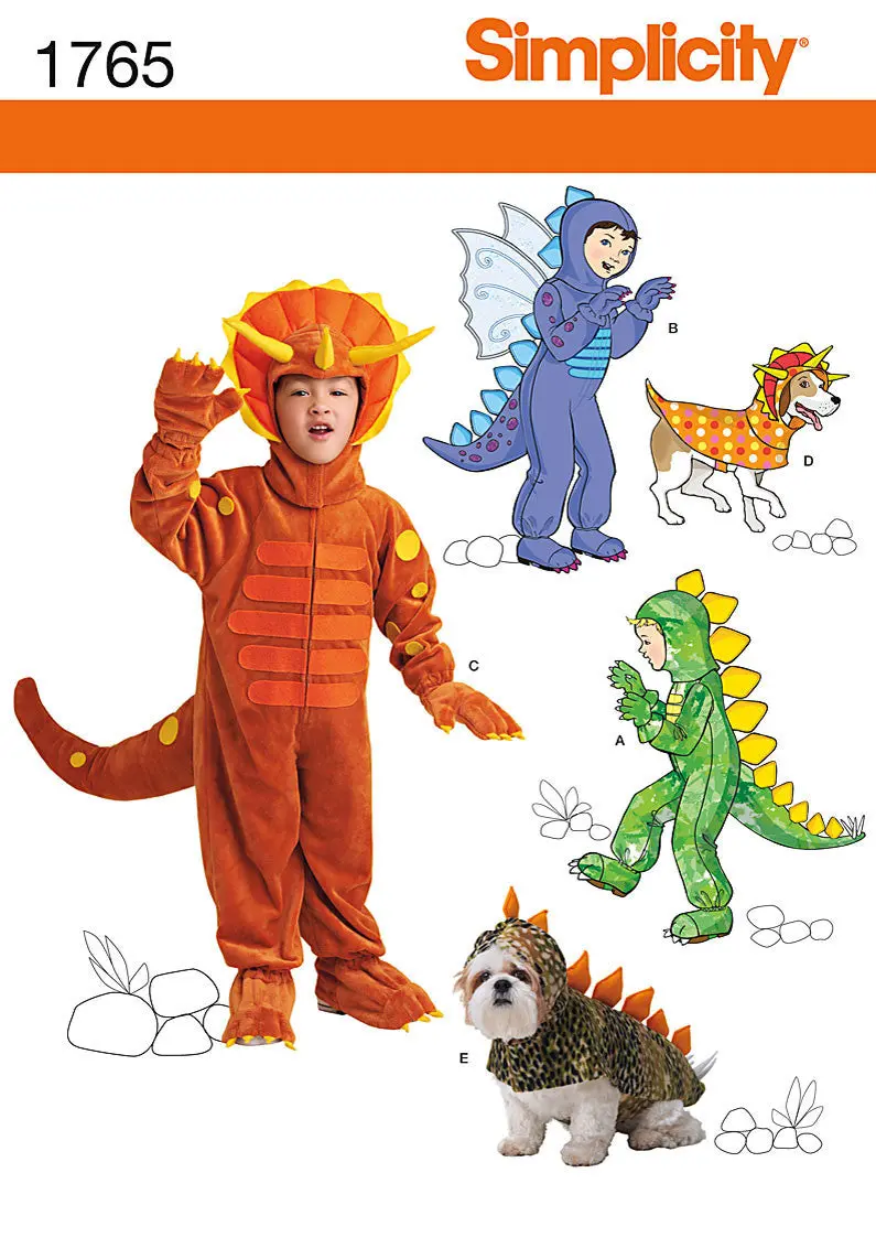 Simplicity Pattern 1765 Dinosaur / Dragon Costume 2