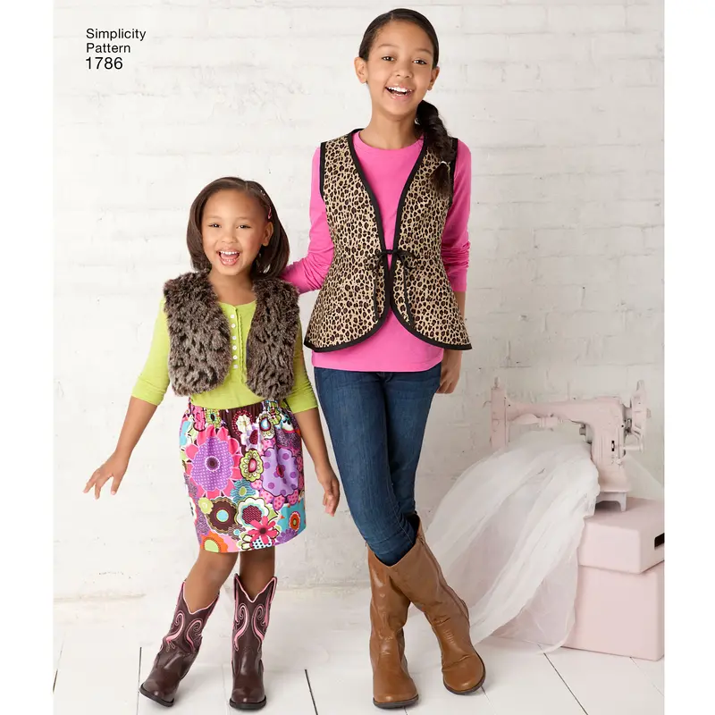 Simplicity Pattern 1786 Child's And Girls' Sportswear 1