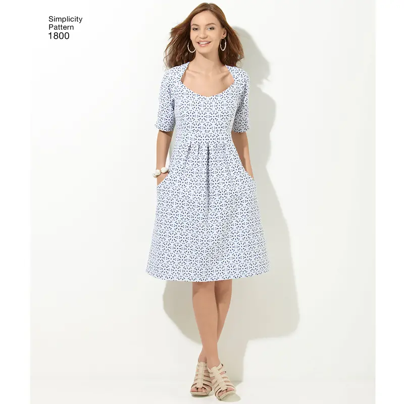 Simplicity Pattern 1800 Misses' And Plus Size Dresses 2