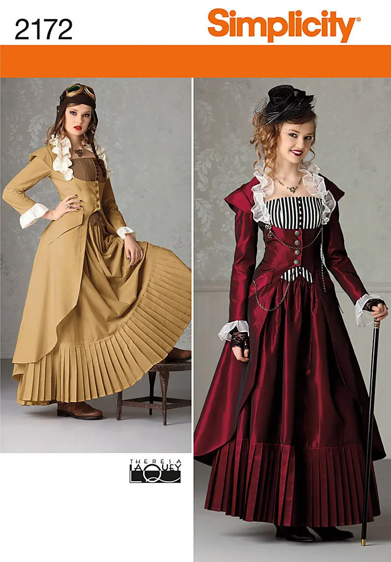 Simplicity Pattern 2172 Misses' Victorian Era Costume | By Theresa Laquey 2