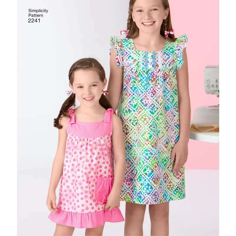 Simplicity Pattern 2241 Girl's Dresses | Learn To Sew  Size 3 - 6 1