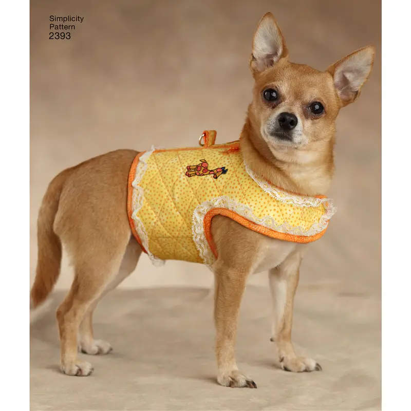 Simplicity Pattern 2393 Small Dog Clothes 1