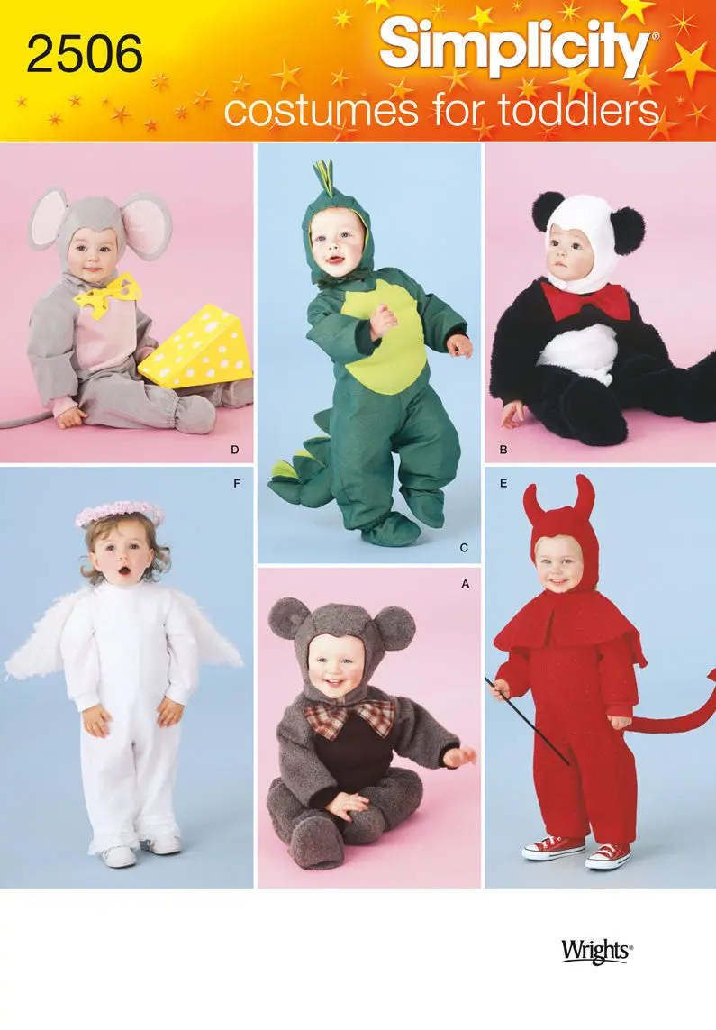 Simplicity Pattern 2506 Toddler Animal Costumes 2