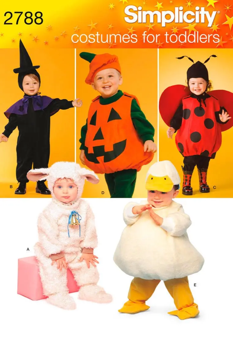 Simplicity Pattern 2788 Toddler Halloween Costumes And More 1