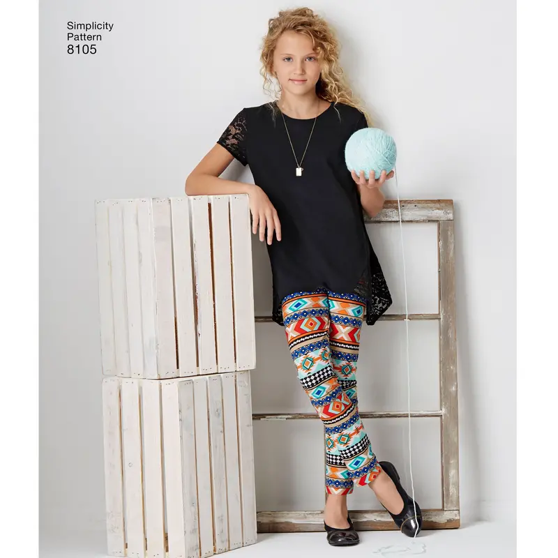 Simplicity Pattern 8105 Easy-To-Sew Knit Tunic And Leggings 1