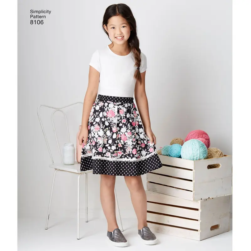 Simplicity Pattern 8106 Childs Skirt Pattern 1