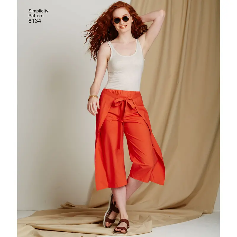 Simplicity Pattern 8134 Misses' Easy-To-Sew Trousers 1