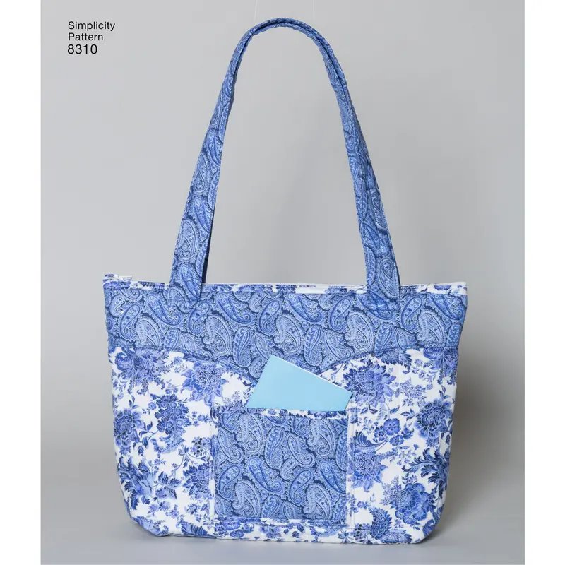 Simplicity Pattern 8310 Quilted Bags In Three-Sizes 1