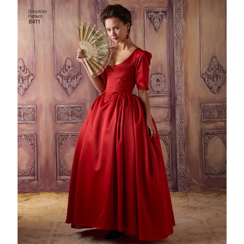 Simplicity Pattern 8411 Women's 18Th Century Costume 1