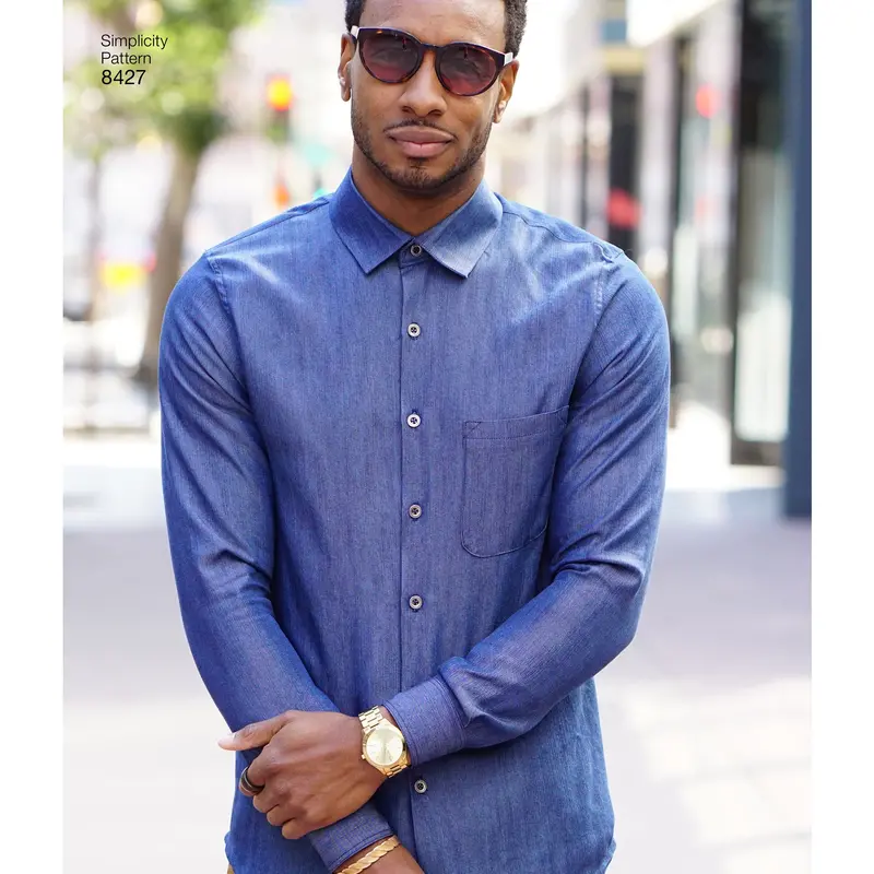 Simplicity Pattern 8427 Men's Shirt Pattern 1
