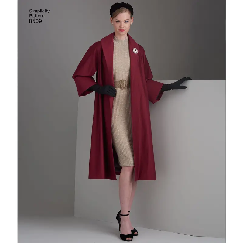 Simplicity Pattern 8509 Misses Vintage Coat Or Jacket 1