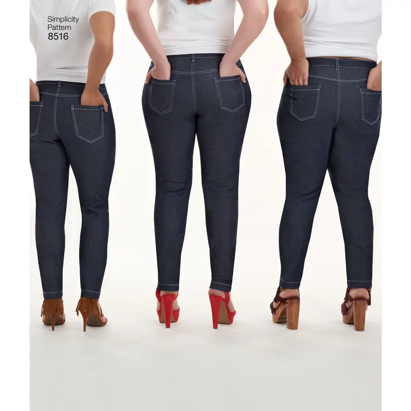 Simplicity Pattern 8516 Misses Mimi G Skinny Jeans 1