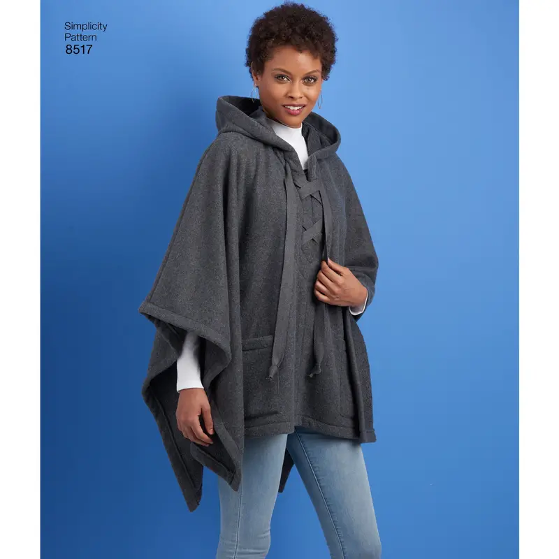 Simplicity Pattern 8517 Misses Set Of Ponchos 1