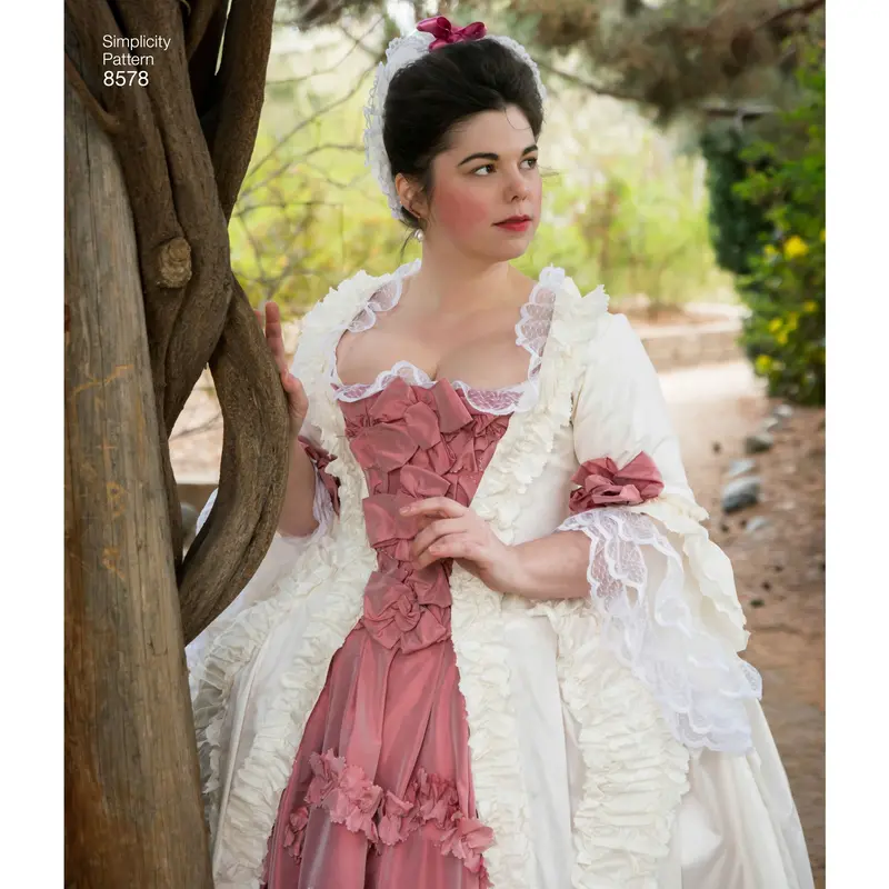 Simplicity Pattern 8578 18Th Century Costume Gown 2