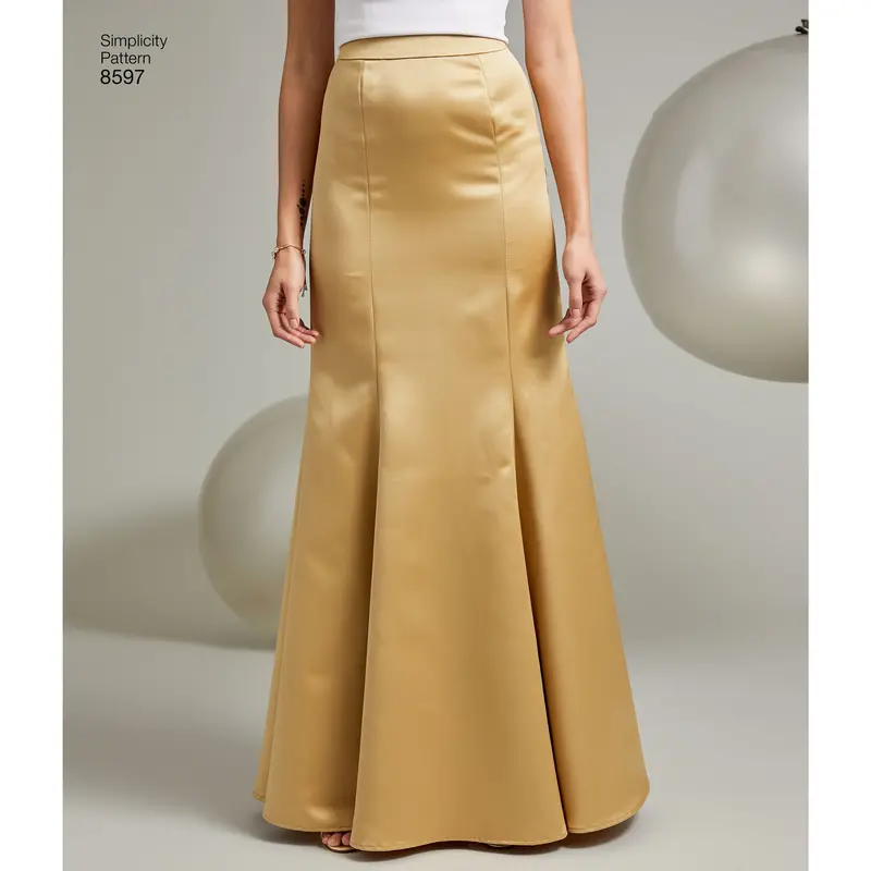 Simplicity Pattern 8597 Womens Special Occasion Skirts 1