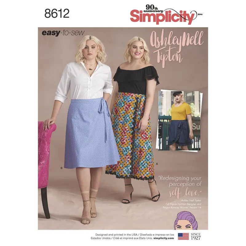 Simplicity Pattern 8612 Easy To Sew Wrap Skirts 2