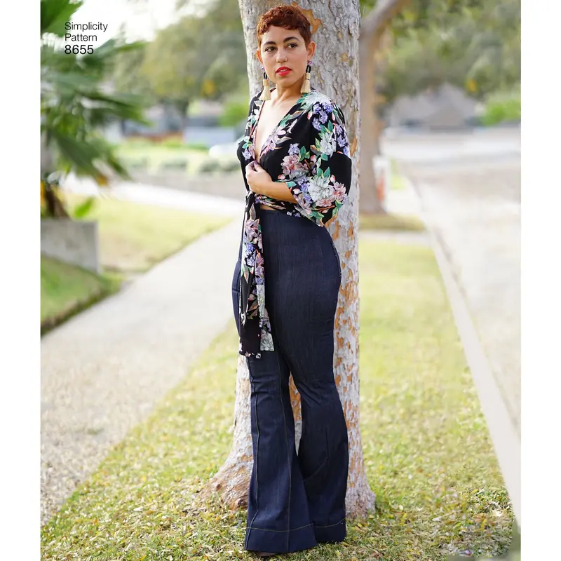 Simplicity Pattern 8655  High Waisted Pant 1