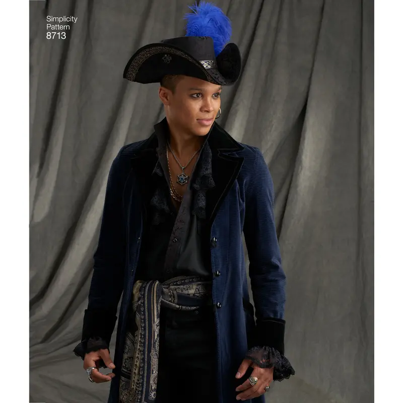 Simplicity Pattern 8713 Men's Artivestry Hats 1